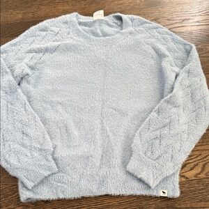 Abercrombie Kids Soft Blue Textured Sweater